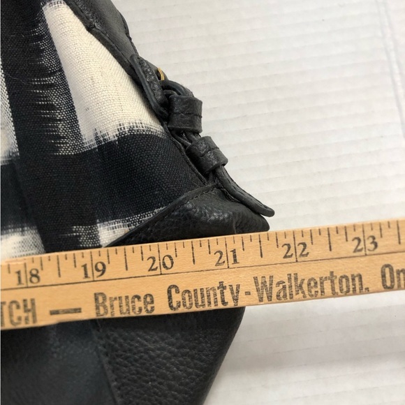 Black and White Checkered Overnight Bag - Picture 13 of 16